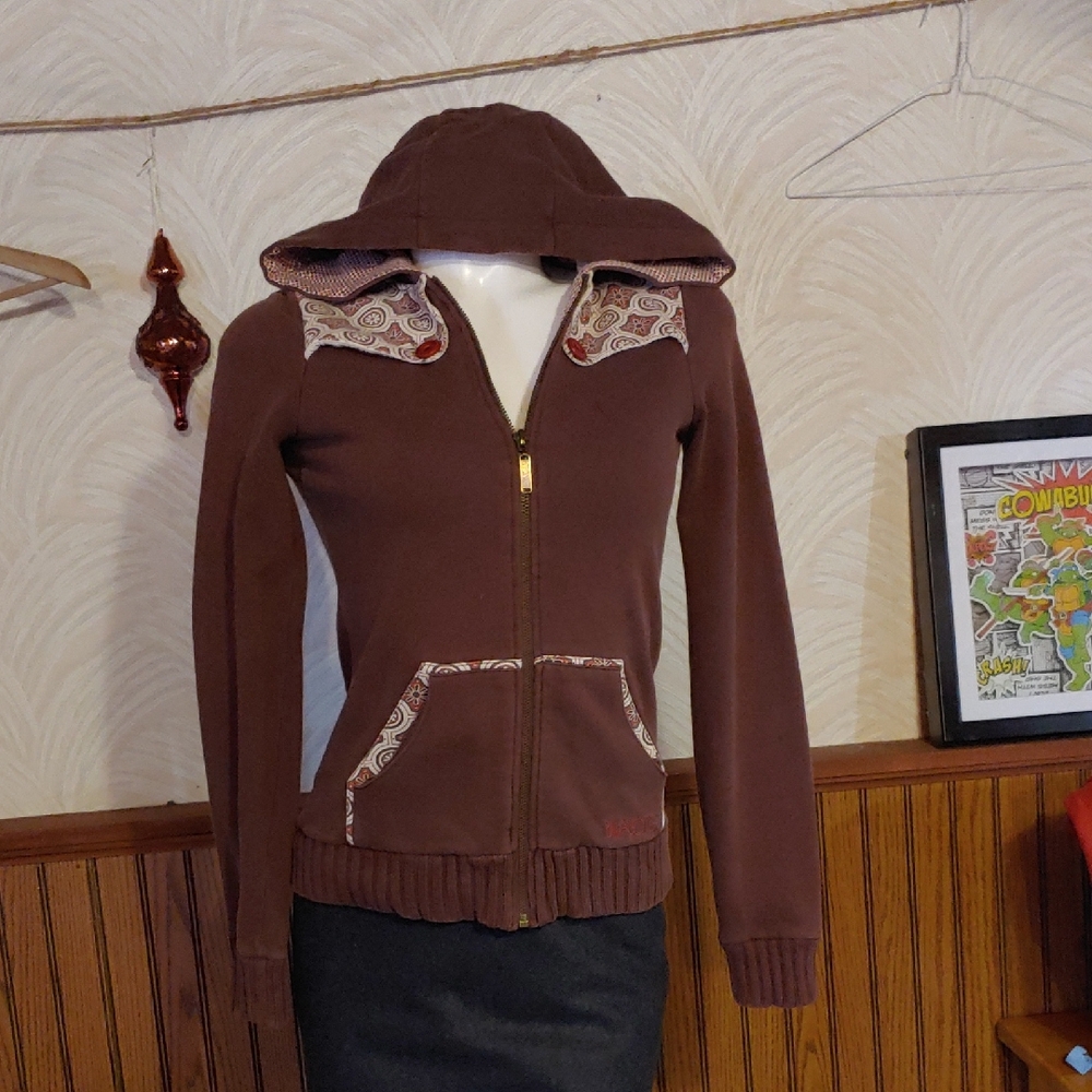 Billabong Brown Hooded Sweatshirt